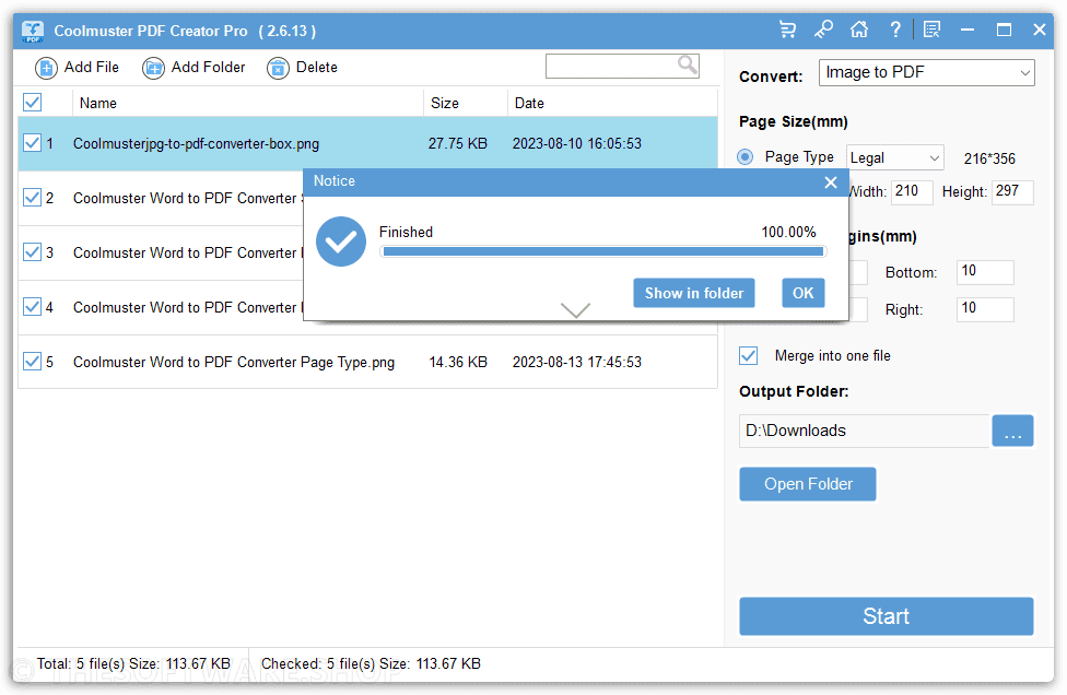 Coolmuster PDF Creator Pro - Processing