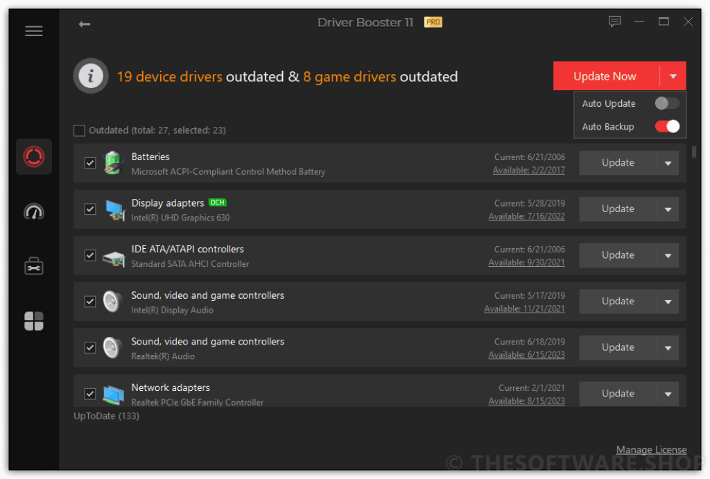 IObit Driver Booster 11 Pro Screenshot - Update List