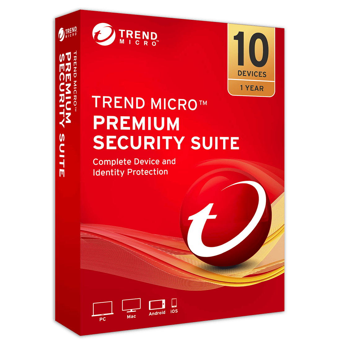 60% Off – Trend Micro Premium Security Suite: 10-Device 1-Year License | Complete device and identity protection – for Windows®, Mac®, Android™,  iOS, Chromebook