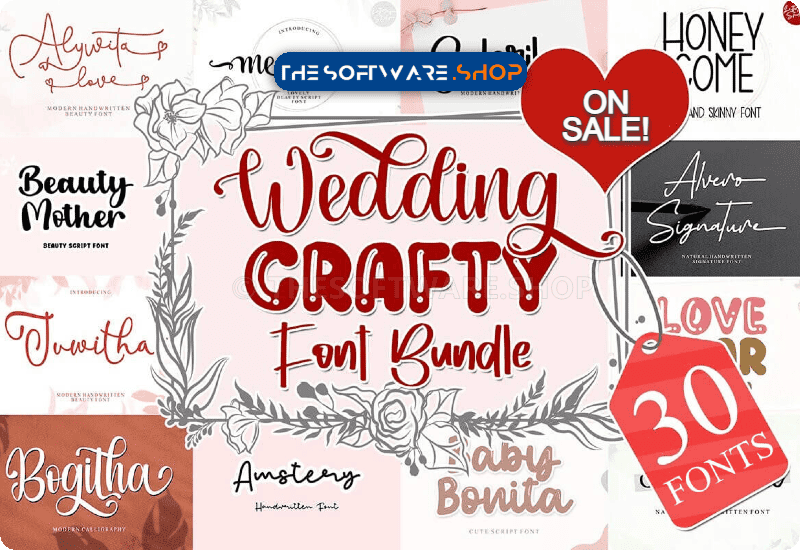 Creative Fabrica Wedding & Crafty Font Bundle Discount Coupon