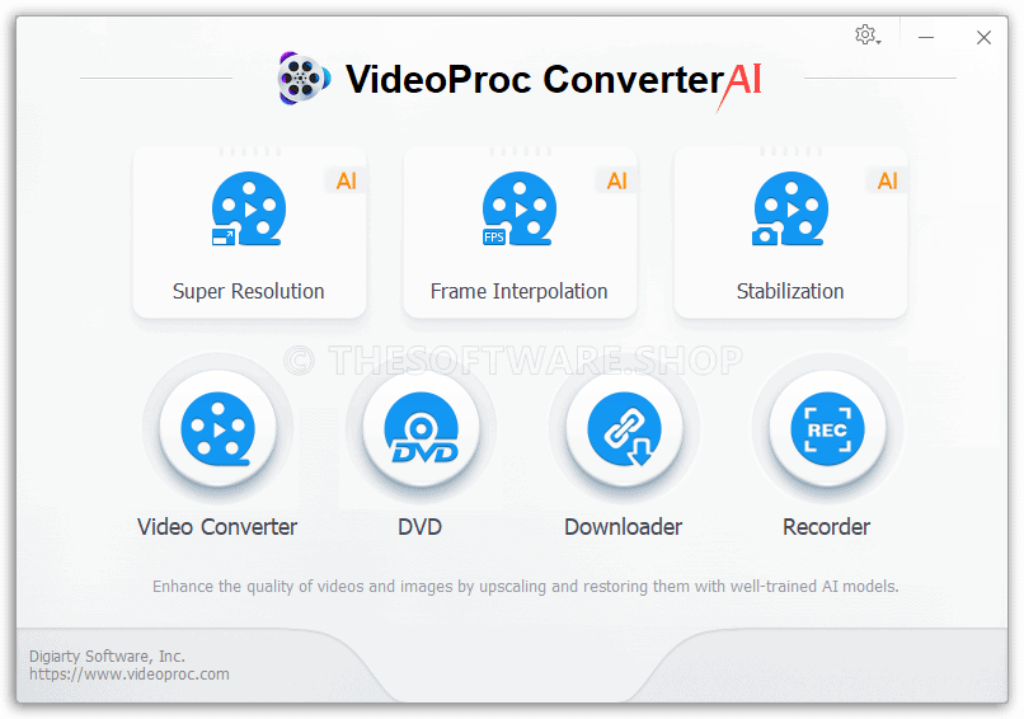 VideoProc Converter AI software