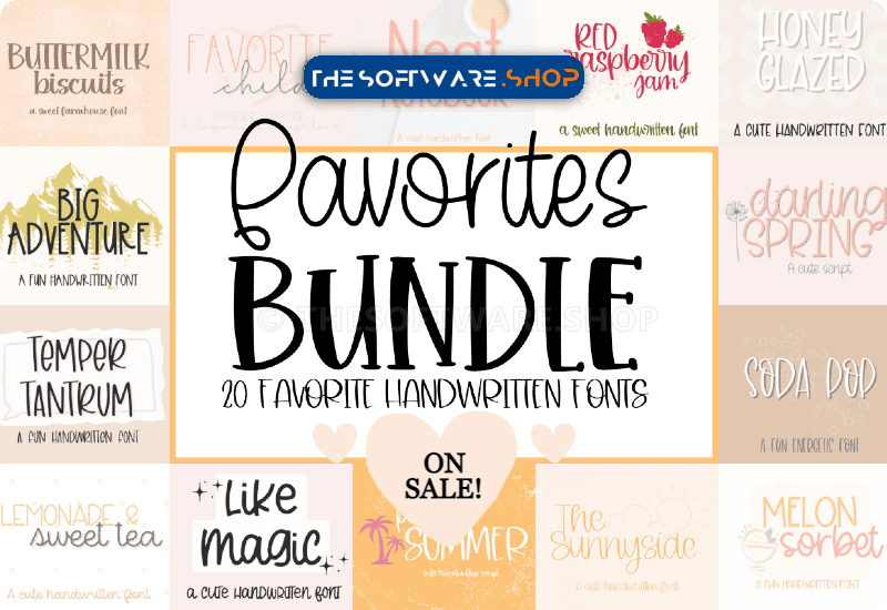 Favorites Font Bundle Discount Coupon Download