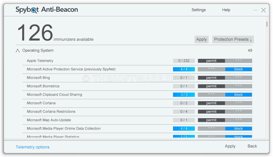 Spybot Anti Beacon Plus Immunizers