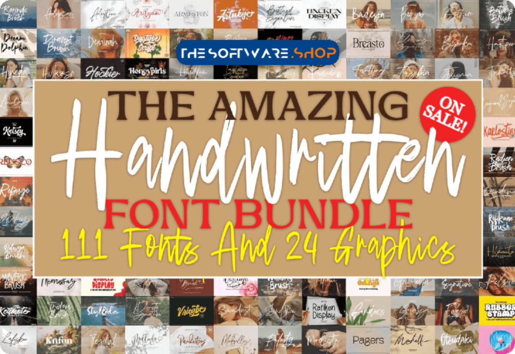 The Amazing Handwritten Font Bundles Dsicount Sale