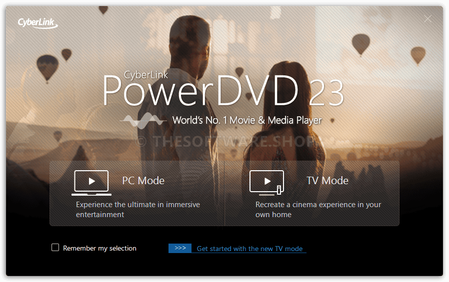 CyberLink PowerDVD Ultra PC TV Mode