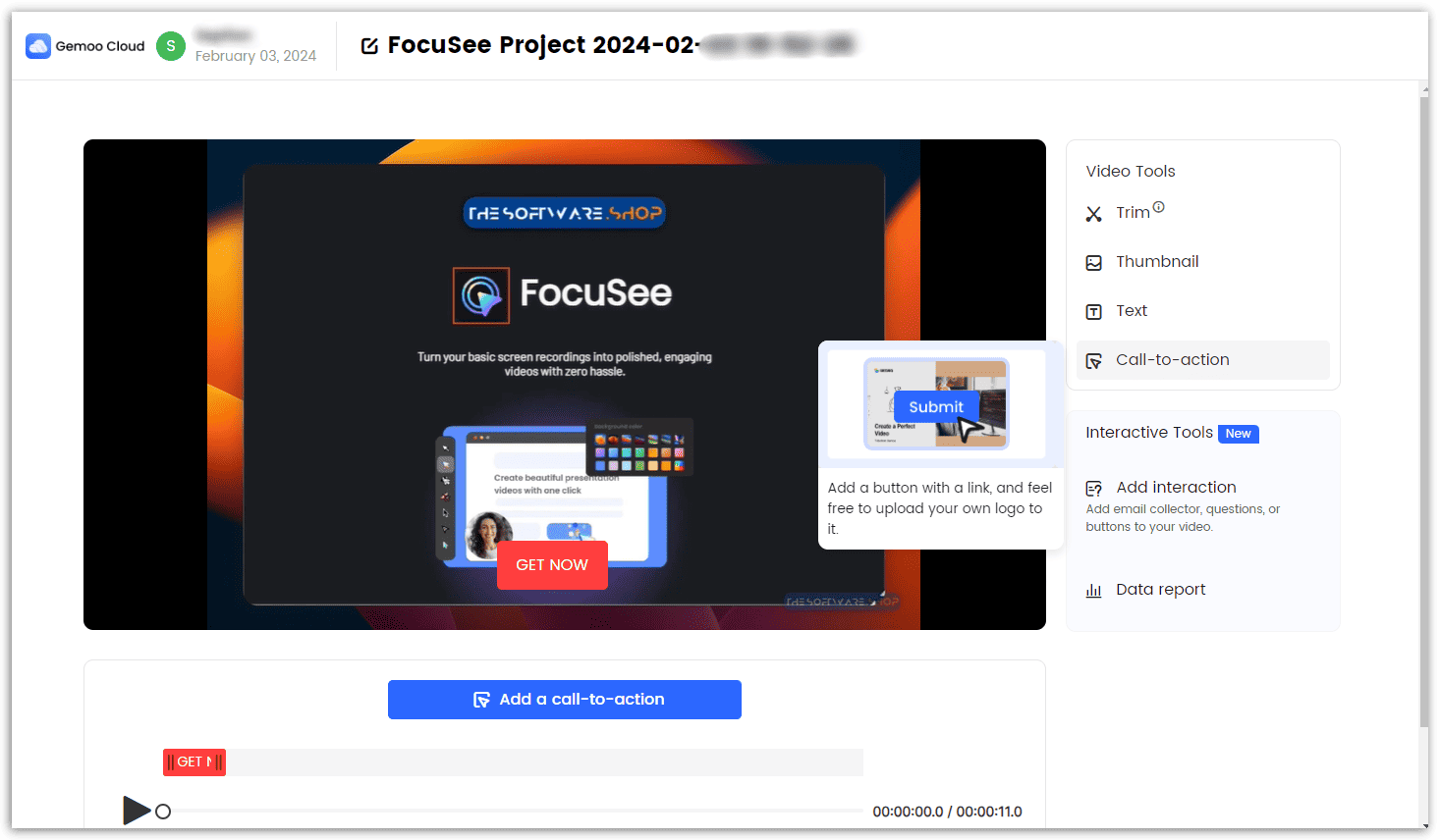 FocuSee Gemoo Cloud features