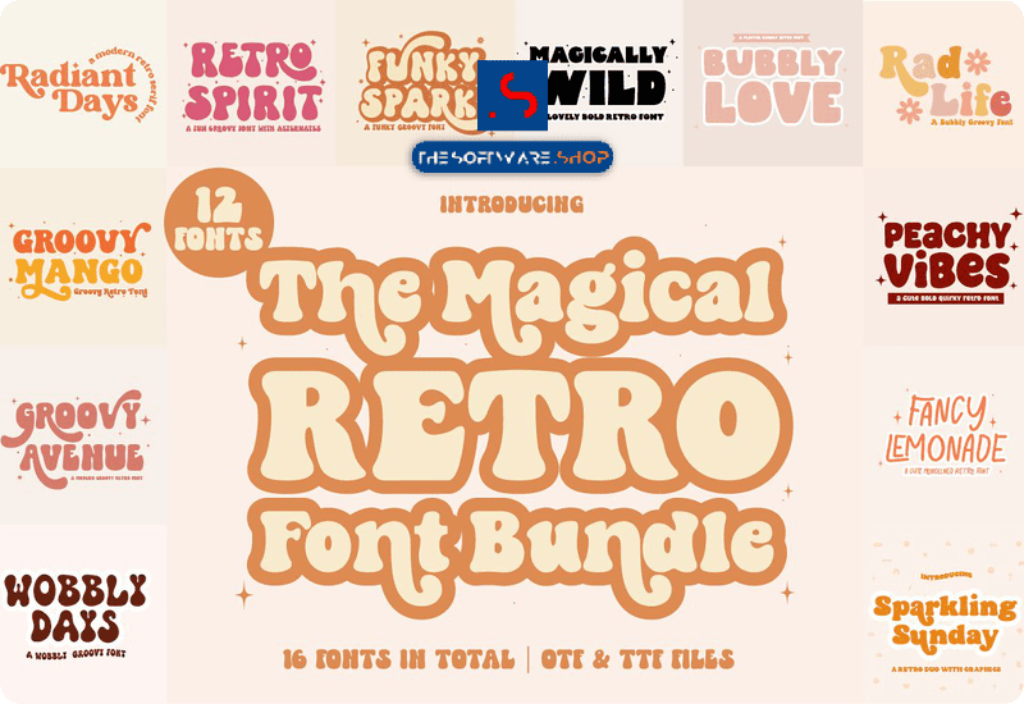 The Magical Retro Font Bundle Sale download