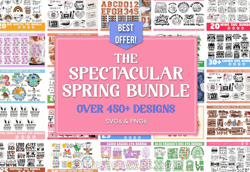 The Spectacular Spring SVG Bundle Sale Download