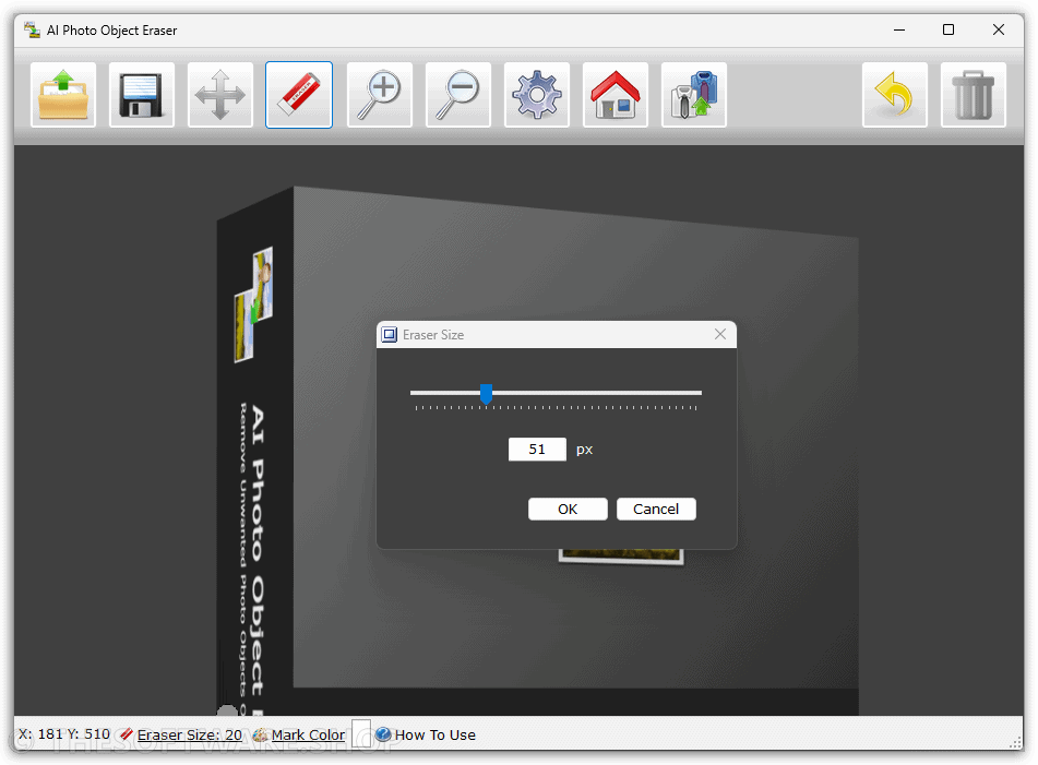 AI Photo Object Eraser PRO Eraser Size