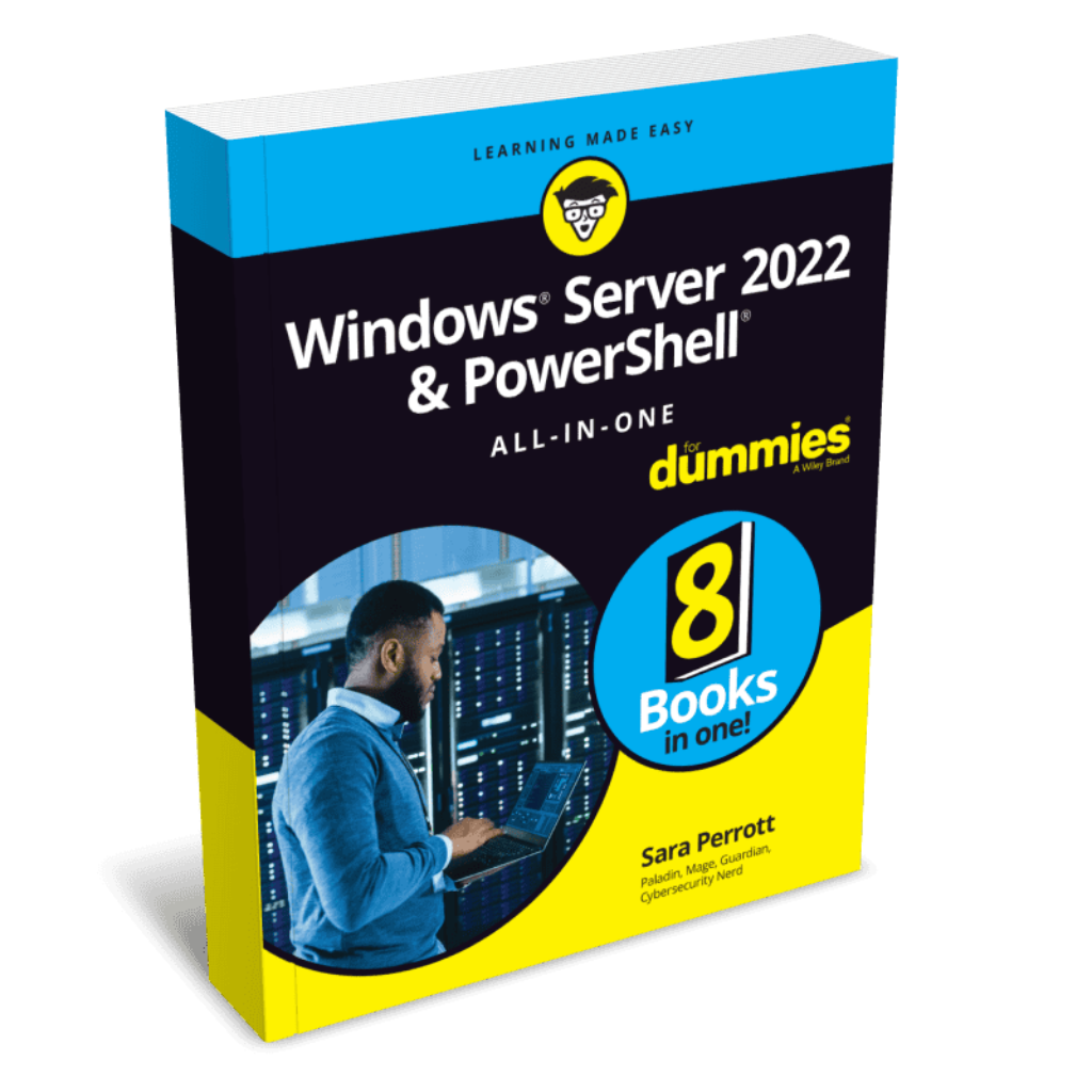 Windows Server 2022 & PowerShell All-in-One For Dummies Ebook Cover