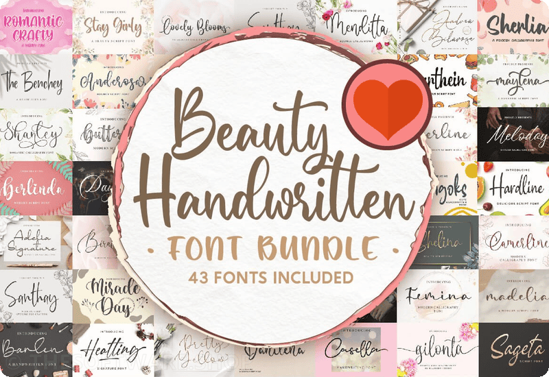 Beauty Handwritten Font Bundle Free Download