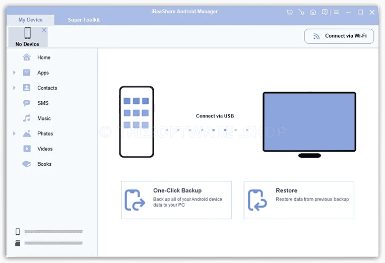 iReaShare Android Manager Screenshot - Connect