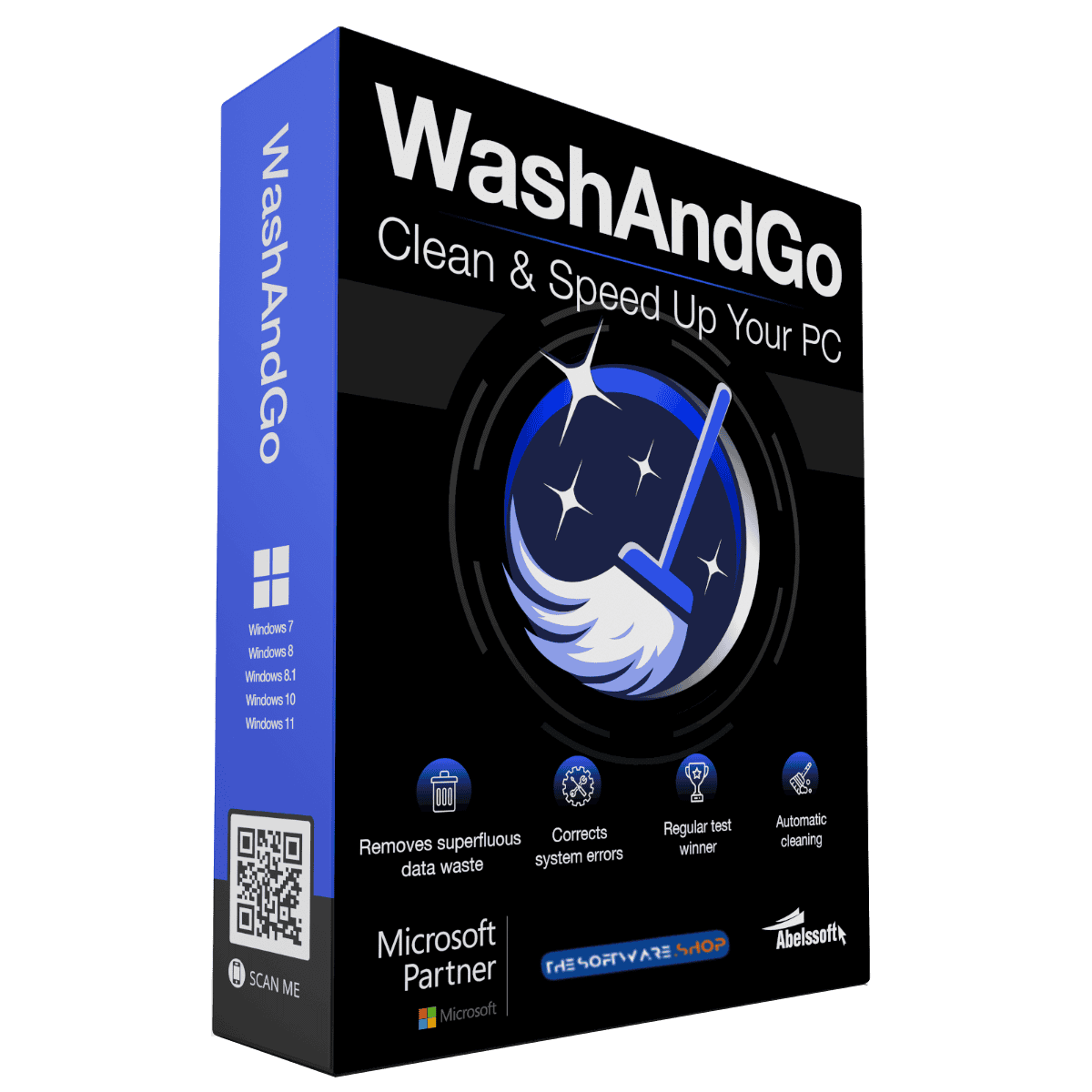 65% Off – WashAndGo 25: Full Version | The Best PC Cleaning Tool with Intelligent Diagnosis – for Windows