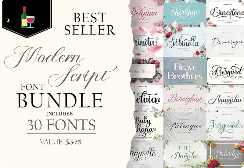 Modern Script Font Bundle Review Download Discount