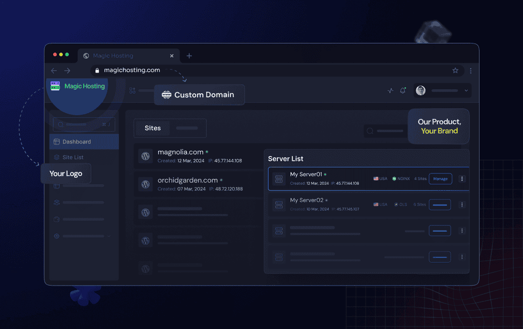 xCloud White Label Dashboard