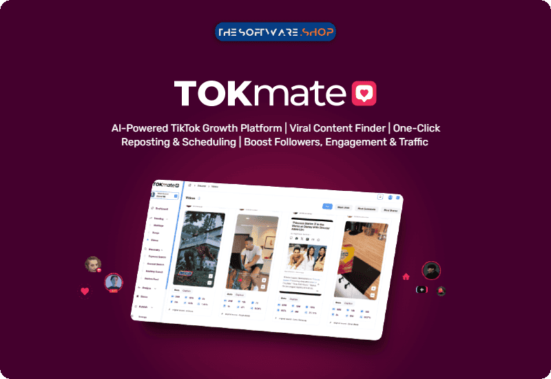 84% Off – TOKmate: Lifetime Access | AI-Powered TikTok Growth Platform | | Viral Content Finder | One-Click Reposting & Scheduling