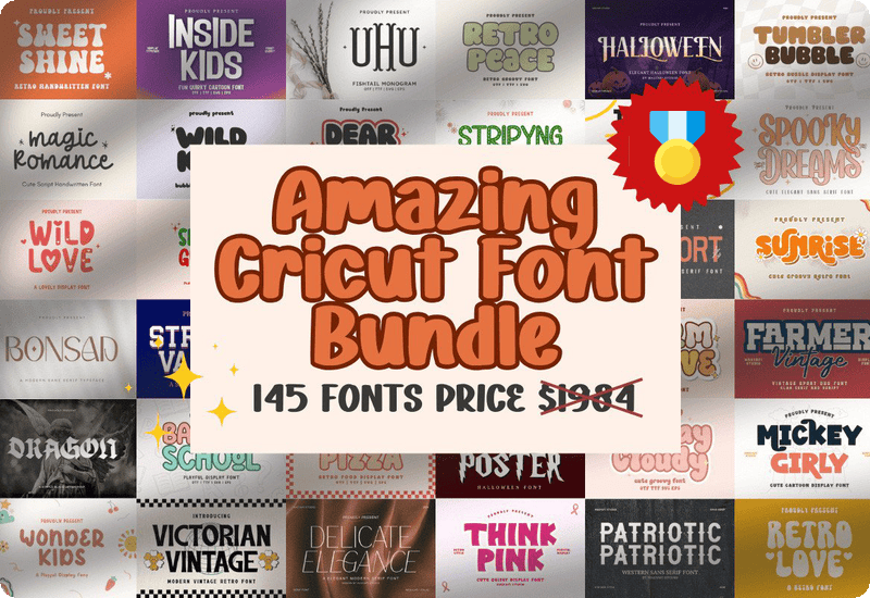 Amazing Cricut Font Bundle Review Download Sale