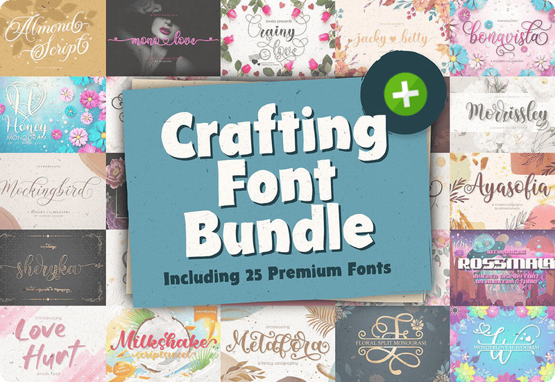 Crafting Font Bundle Vol 02 Sale Download