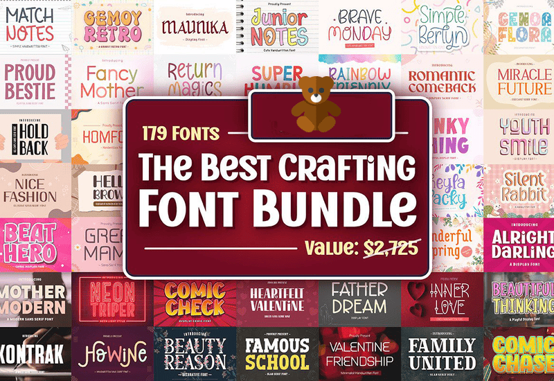 The Best Crafting Font Bundle Review Sale Download