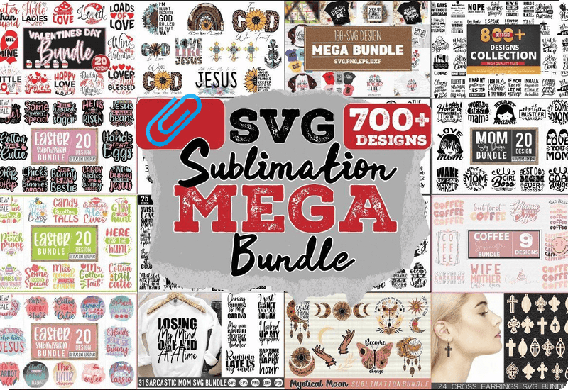 Giveaway – Sublimation & SVG Mega Bundle: Free Commercial License | 700+Unique Designs in SVG, DXF, EPS, and PNG formats