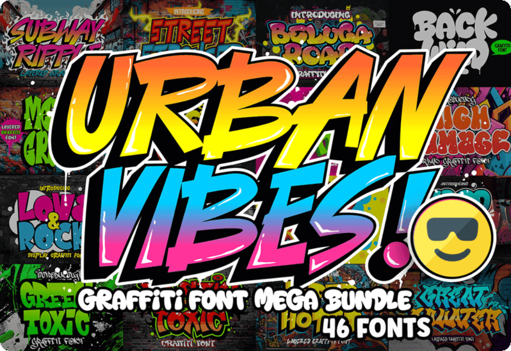 Urban Vibes Graffiti Font Bundle Review Sale Download