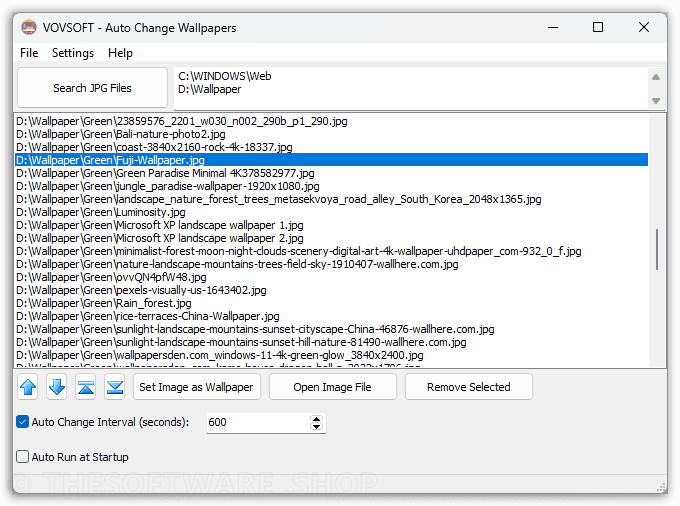 Vovsoft Auto Change Wallpapers Screenshot