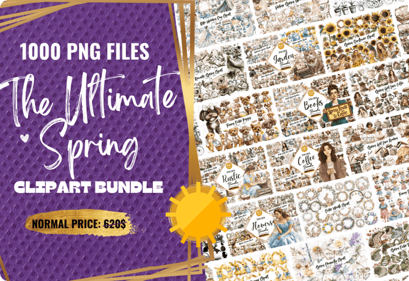 The Ultimate Spring Clipart Bundle Review Sale Download