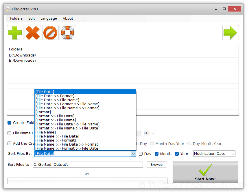 Sort Files By