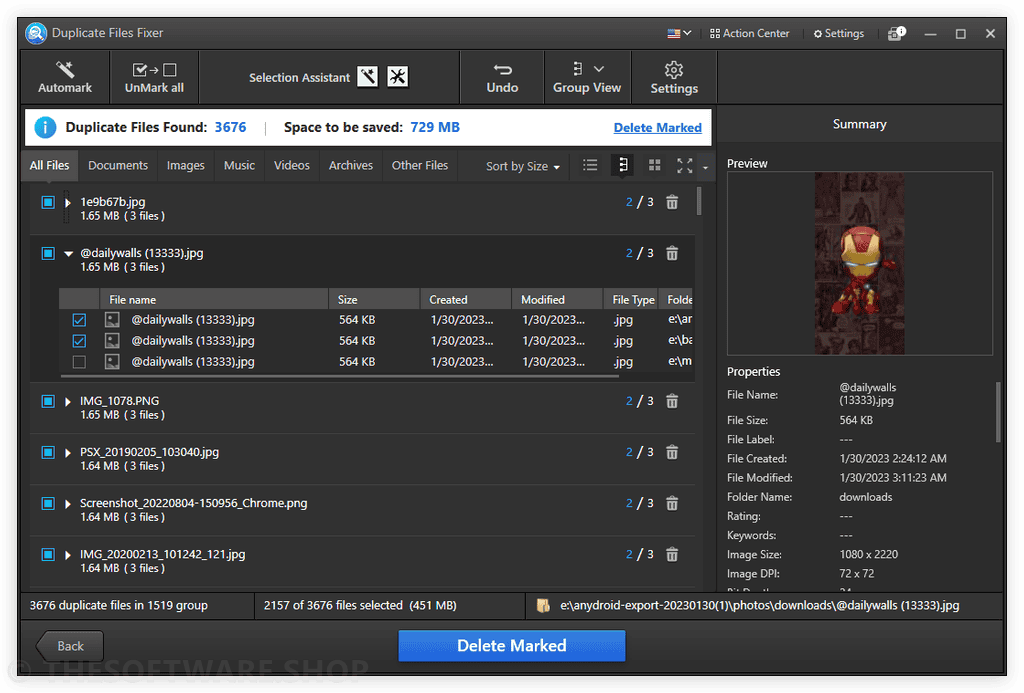 Systweak Duplicate Files Fixer - Results