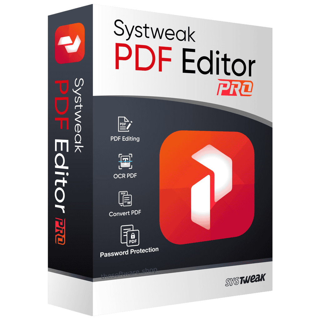 50% Off – Systweak PDF Editor PRO: Lifetime License | Easy-to-Use, Fast, Secure PDF Software for Professionals & Students – for Windows