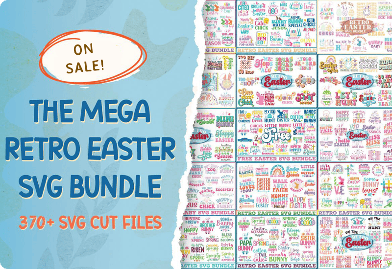 The Mega Retro Easter SVG Bundle Review Download Giveaway