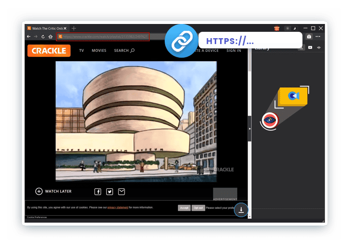 CleverGet Crackle Downloader - Paste URL