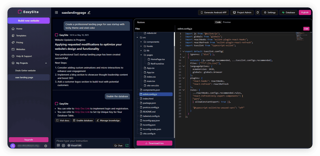 EasySite AI Codes