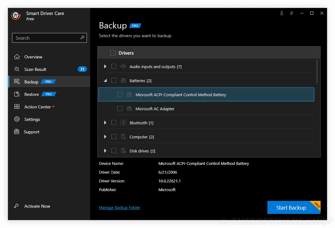 Driver Care - Backup