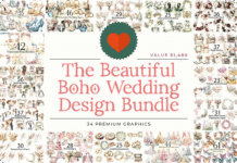 The Beautiful Boho Wedding Design Bundle Sale Download