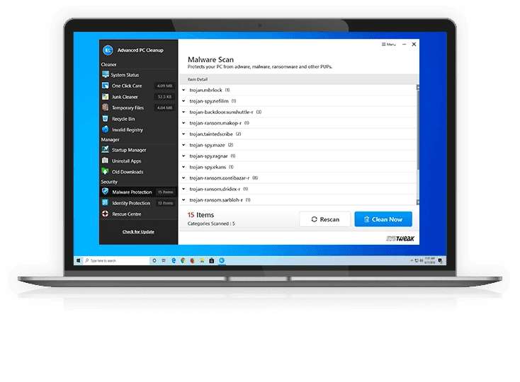 Advanced PC Cleanup Security