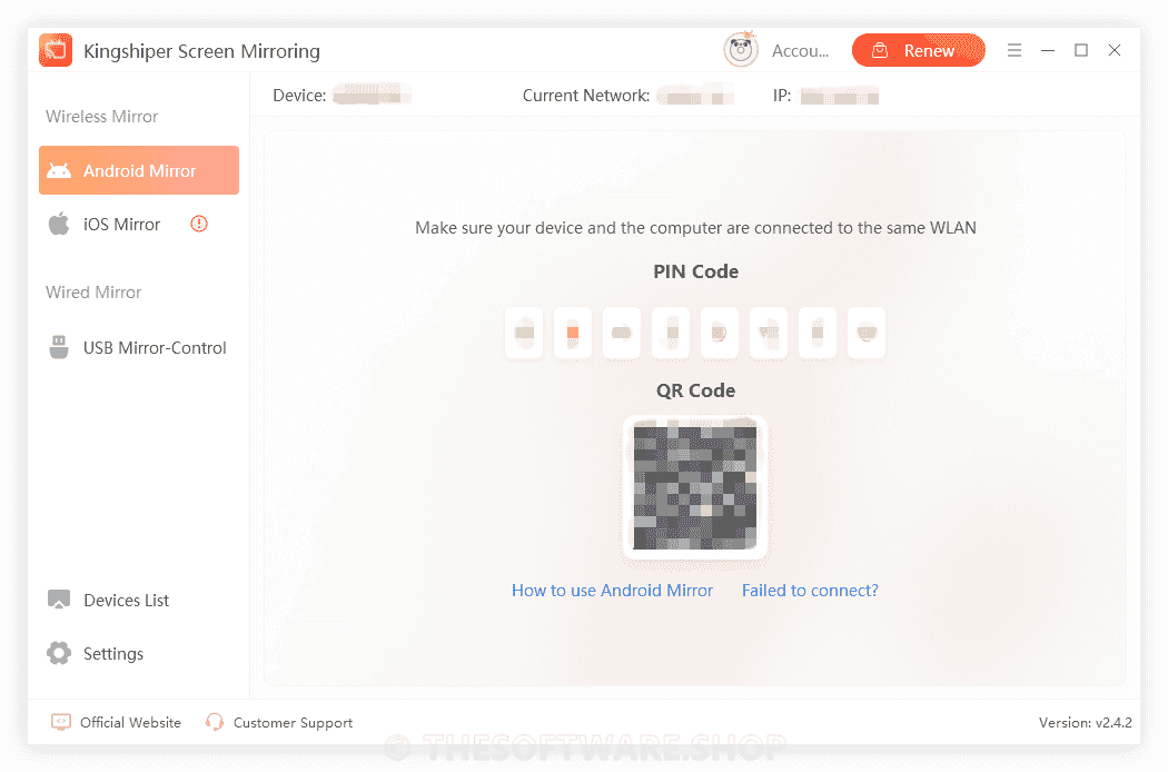 Kingshiper Screen Mirroring Screenshot