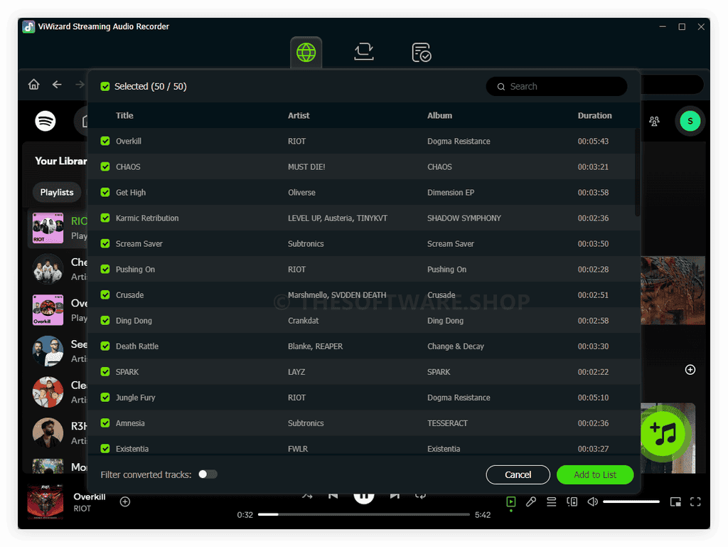 download list