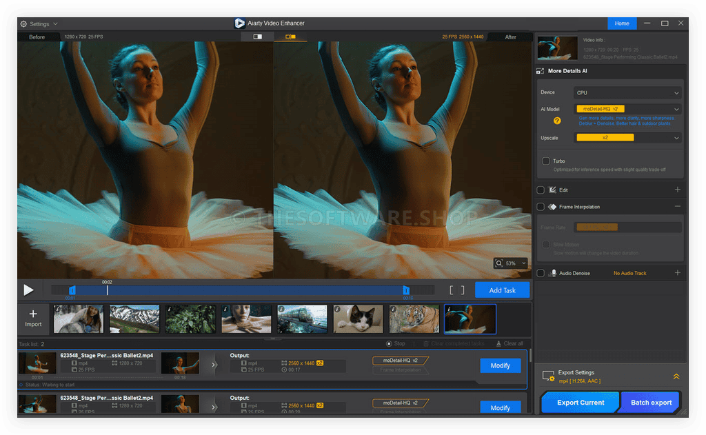 Aiarty Video Enhancer Screenshot
