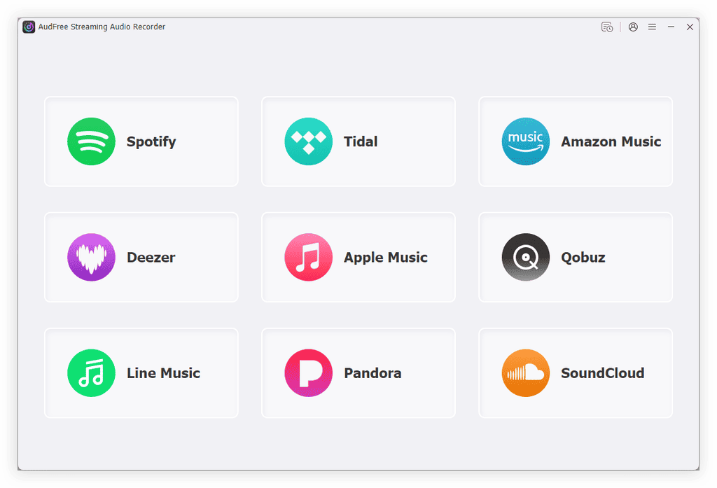 AudFree Streaming Audio Recorder Screenshot