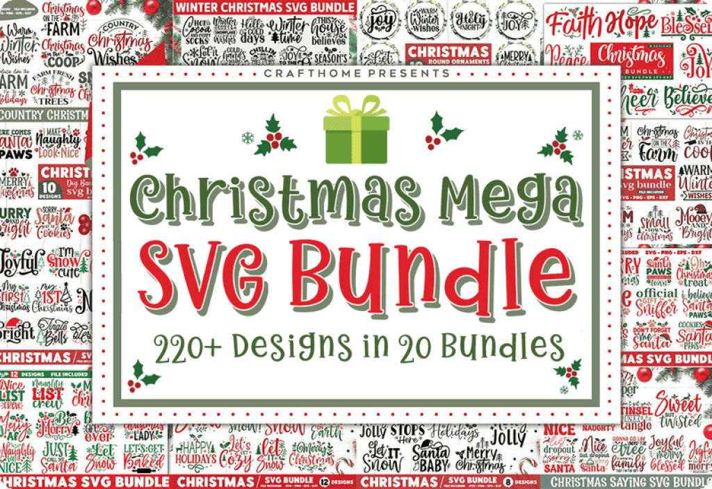 Christmas Mega SVG Bundle Sale Download