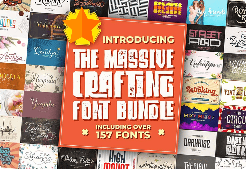 The Massive Crafting Font Bundle Download Sale
