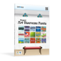 100% Giveaway on Elegant Art Nouveau Fonts – The most beautiful types of Art Nouveau – for Windows, Linux and Mac
